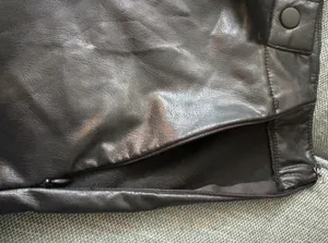 REWASH Black Faux Leather Women’s Shorts XS thumbnail 6