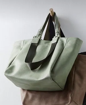 New free People Ventura Vegan Tote Moss green thumbnail 1