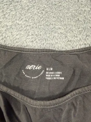 Aerie Gray cropped Tank Top medium thumbnail 6