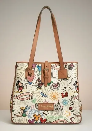 NWOT Dooney & Bourke Disney Parks Sketch Tote Satchel Handbag Large V2 2010 thumbnail 1