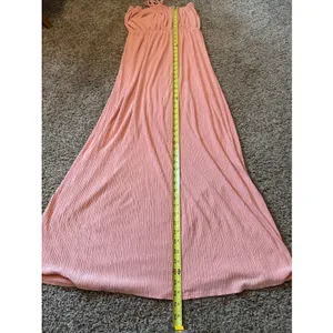 Ces Femme Coral Sleeveless‎ Maxi Dress Goddess Style Large Beach Resort Vacation thumbnail 9