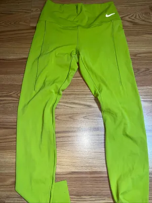 Nike Bright Lime Green Athletic Leggings size s/p thumbnail 1