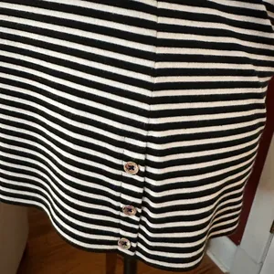 Lauren Ralph Lauren Black and White Boxy Polo Tee thumbnail 5