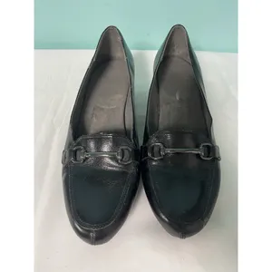 A2 Aerosoles Size 9 Black Leather Womens Shoes‎ Slip on S-438 thumbnail 2