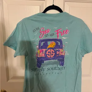 Simply Southern Seafoam Green Tee thumbnail 3