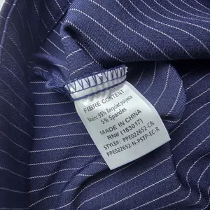 Princess Polly NWT Navy Pinstripe Wide Leg Pants High‎ Waisted Trousers Size 10 thumbnail 6