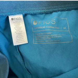 FIGS Limited Edition Maua Scrub Jogger Pants in Alps Blue Size Medium thumbnail 6