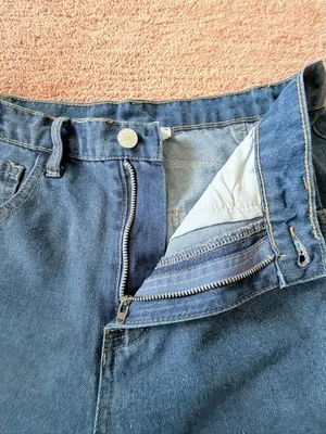 Entro High Rise Medium Wash Denim Shorts Size M thumbnail 4