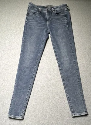 American Eagle Outfitters Women's Super Stretch X4 High Rise Jegging Size 8 Long thumbnail 1