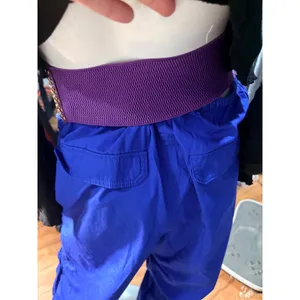 H&M Divided Womens‎ L Blue Cotton Parachute balloon Cargo Pants Baggy Joggers thumbnail 6