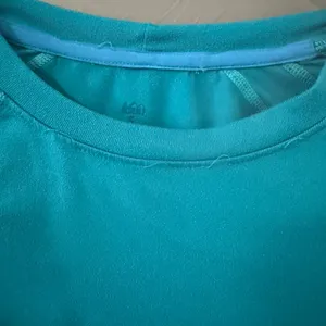 REI Womens Small Teal Blue Long Sleeve Base Layer Top Hiking‎ Athletic Shirt USA thumbnail 3