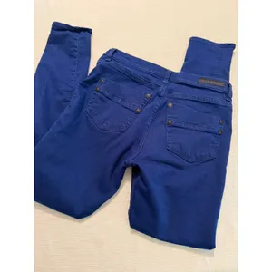 Rock & Republic Kashmere Skinny Jeans Cobalt Blue Studded Back Pocket Size‎ 12M thumbnail 8