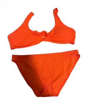Xhilaration Orange Bikini Set size L thumbnail 1
