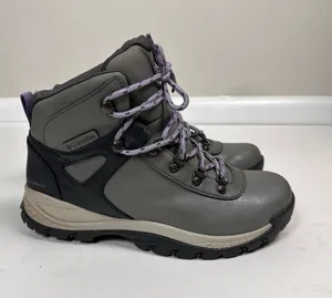 Columbia Yoncalla Mid Waterproof Hiking Boots Women’s 8.5 Gray Purple YL1090-008 thumbnail 1
