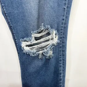 American Eagle Plus Size 18 Jeans Mom Dark Raw Distressed Blue High Rise‎ 327 thumbnail 5