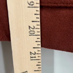 Y2K‎ Banana Republic Womens 100% Wool Pea Coat Jacket Rust Orange Size Small thumbnail 7