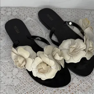 Melissa Jelly Harmonic spring time floral slip on sandals sz 6 thumbnail 3