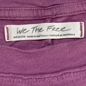 We The Free Long Sleeve Tee Womens Medium Purple Slub Knit Boho Gorpcore thumbnail 2