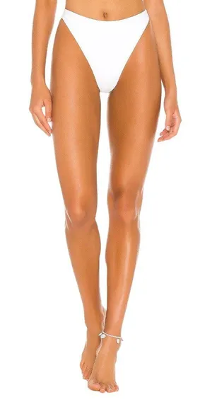 Tularosa Raea Bikini Bottom in White XXSmall Womens Swimsuit thumbnail 1