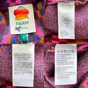 Farm Rio Tapestry Scarf Sweater‎ Maxi Dress Knit Pink Multi Small NWT thumbnail 7
