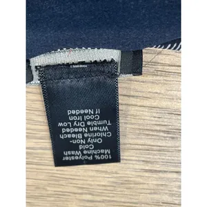 Ann Taylor Blouse Size L Navy Orange Stripe Scoop Neck Cap Sleeve Lightweight thumbnail 6