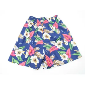 Vtg Shannon Marie Hawaiian Floral‎ Shorts Hibiscus Sz M USA Hawaii High Waist thumbnail 4