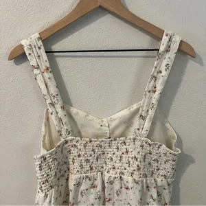 American Eagle Outfitters Ditsy Floral Cotton Linen Button Front Dress‎ Size L thumbnail 8