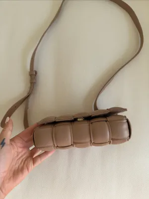 Billini Woven Leather Crossbody Bag in Brown thumbnail 3