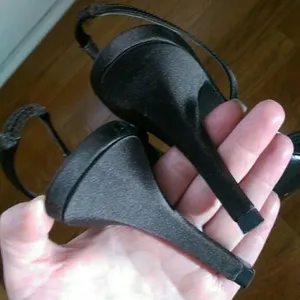 Alfani Dark Brown Heels with Diamante Detail Slingback Heels - Size 7.5M thumbnail 4