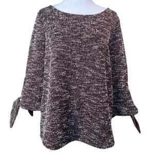 ANN TAYLOR FACTORY 3/4 Length Sleeve in Burgundy, Size M New with tag MSRP $60 thumbnail 3