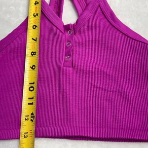 Free People Movement Purple Ribbed Seamless Crop Top XS thumbnail 6