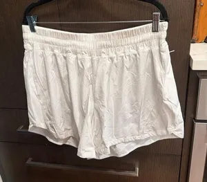 Lululemon athletic shorts white relaxed, high-rise silhouette 16 thumbnail 1