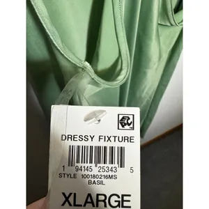 Brand New State of Day Women's Size XL Basil Green Slip Mini Dress thumbnail 8
