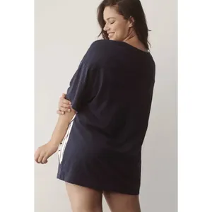 Anthropologie Gola x Anthropologie Navy Oversized Boyfriend Tee Women's Size L‎ thumbnail 5