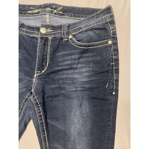 Vintage Seven For All Mankind Bootcut Jeans Women's 12 Dark Wash EUC Denim thumbnail 5