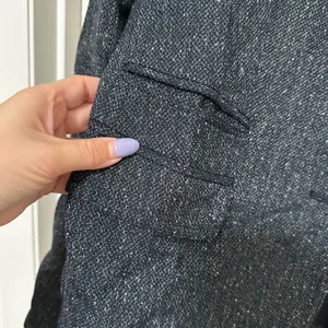 Banana Republic | Women's Blue Donegal Blazer Crest Button Blazer Jacket, Size 6 thumbnail 4