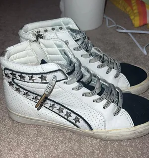 Vintage Havana Studded High Top Sneakers thumbnail 1
