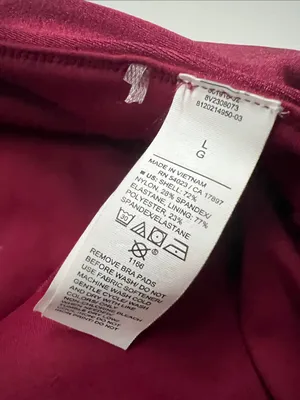 Old Navy One-Shoulder Sports Crop Top - Wine/Burgundy thumbnail 3
