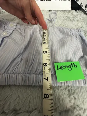American Eagle Striped Lavender Button-Front Cropped Cami thumbnail 4