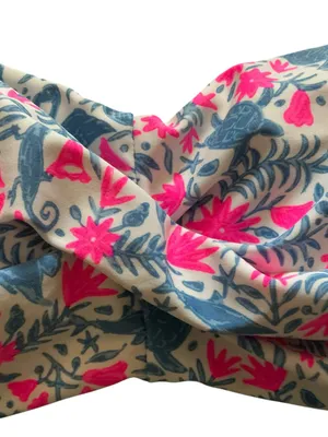 Vineyard vines two piece bikini set multicolored fish lizard pattern size large thumbnail 4
