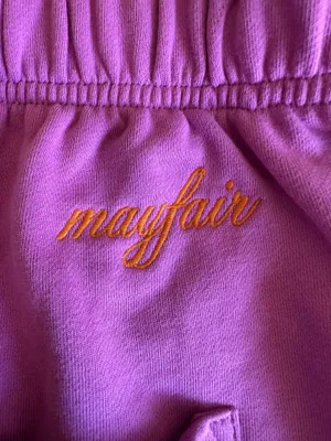 The Mayfair Group Message Women’s Athletic Shorts XS Purple/Orange thumbnail 3