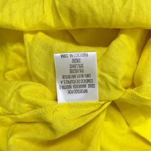 NWOT Farm Rio Linen Blend Yellow Sleeveless Midi Dress Size L thumbnail 14