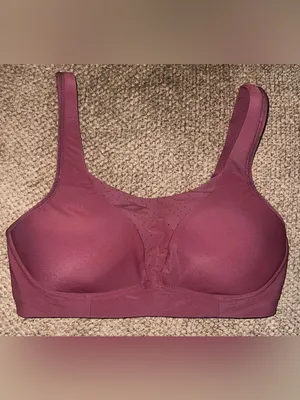 Lululemon Run Times Sports Bra size 34D red Merlot active wear Athleisure yoga thumbnail 3