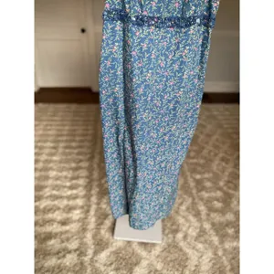 Vintage Cherokee Cotton Cottagecore Dress Midi Ditsy Floral Blue Romantic Spring thumbnail 5