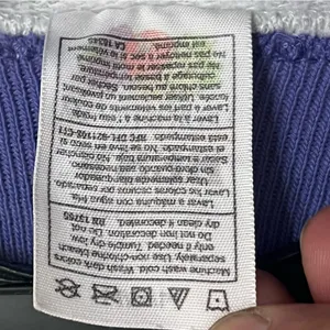 Fruit of the Loom Vintage Embroidered Hummingbird Gray Faux‎ Turtleneck Sweatshirt Size Medium thumbnail 7