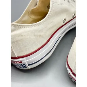 Converse Sz 10 Womens Sneakers Chuck Taylor All Star Low Top Canvas Cream White thumbnail 8