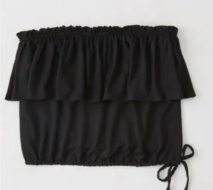 Abercrombie Women's Black Crop-top thumbnail 3