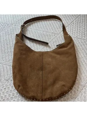 Madewell Essential Curve Shoulder Bag in Aged Cognac thumbnail 6