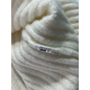 Abercrombie & Fitch Ribbed Pearl Button Crop Cardigan Women S Cream Soft Girl thumbnail 7