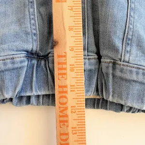 Madewell Pull-On Utility Jeans Women Size S Light Blue Elastic‎ Waist DM4635 thumbnail 9